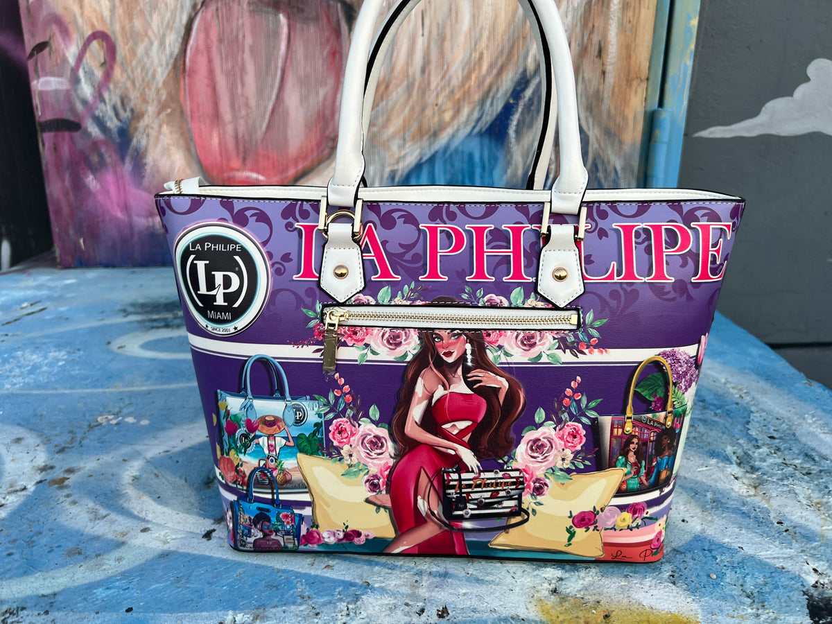 La Philipe Butterfly Woman Purse Handbag New with Tag