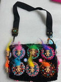 Handmade Vintage Troll Doll Beaded Shoulder Bag Retro Purse Collectible Handbag Sara Molano Camila Meucci