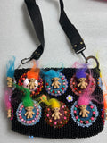 Handmade Vintage Troll Doll Beaded Shoulder Bag Retro Purse Collectible Handbag Sara Molano Camila Meucci