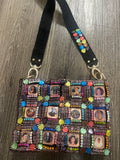 Frida Kahlo Purse Beaded copper heart rhinestones