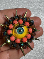 Pin Brooch Eye Handmade by Camila Meucci and Sara Molano