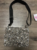 Handmade Purse silver tone and many beads