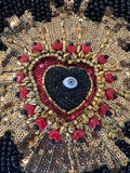 Beaded heart purse