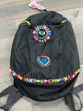 Embellished Backpack Black Travel
