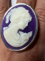 Cameo Purple Adjustable ring