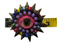 Eye Brooch Pin Jewelry Handmade Beaded