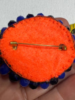 Eye Broch Pin Beaded Jewelry Handmade