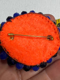Eye Broch Pin Beaded Jewelry Handmade