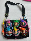 Handmade Vintage Troll Doll Beaded Shoulder Bag Retro Purse Collectible Handbag Sara Molano Camila Meucci