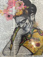 Frida Kahlo Print on Dictionary